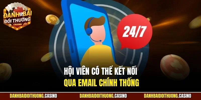 Hội viên có thể kết nối qua email chính thống